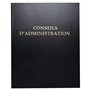 Exacompta - Réf. 46230E - 1 classeur juridique écononomique noir CONSEILS D'ADMINISTRATION - 4 anneaux, couverture plastique - D