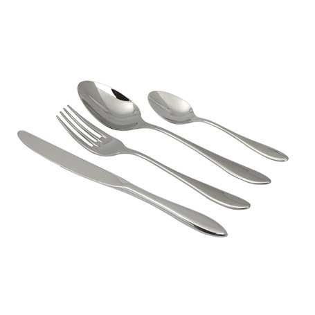 Pradel Excellence - Ménagère Inna 24 Pièces - Acier Inoxydable 18/10 - Service pour 6 Personnes - Couteaux