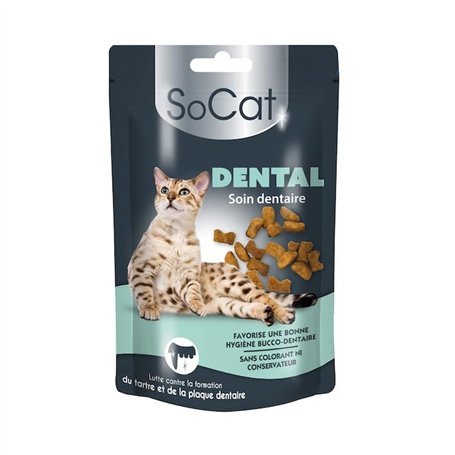 RIGA - SoCat Crock Dental - Friandises pour Chat - Biscuit Croquant - Favorise L'Hygiène Bucco-Dentaire - Riche en Vitamines - s