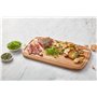Tefal Jamie Oliver K26810 Planche à découper en bois d'acacia certifié FSC avec rainure pratique pour couper les aliments Marron
