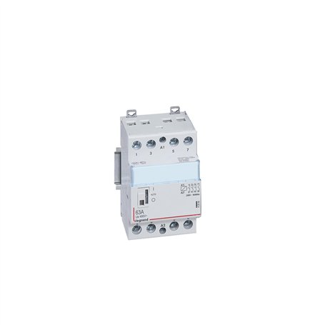 412556 Legrand - Contacteur jour nuit triphasé 4P bobine 230V - 63A - contact 4NO - 3 modules