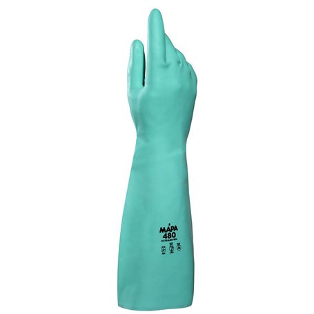 Mapa Ultranitrile Gants en caoutchouc nitrile professionnel Taille 8 – Vert (lot de 2)