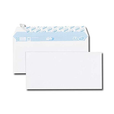Gpv Paquet de 50 enveloppes Blanches Auto-Adhésives 80 Grammes Format 110x220mm Référence 517U