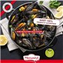 Marmite a moule - MENASTYL - 3645567 - En acier émaillé - Noir - 18 cm - 2,7 litres - Tous feux dont induction