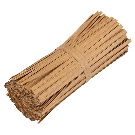 La Cordeline 1000 Liens torsadés Twist Papier Kraft + Fil métal 10cm pour Sacs