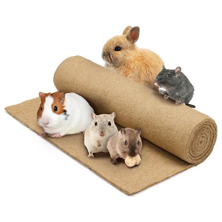La Cordeline Tapis Litière Chanvre Naturel 40 x 100 cm Qualité Premium - Fond de cage pour Rongeurs