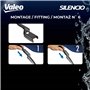 VALEO Silencio Essuie-glace - VF912 - Kit de Balais d'Essuie-glace Plat d'Origine de Haute performance, Visibilité Supérieure su