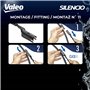 Valeo Silencio Essuie-glace - VF934 - Un Kit d'Essuie-glaces Plats d'Origine de Haute performance, Visibilité Supérieure sur la 