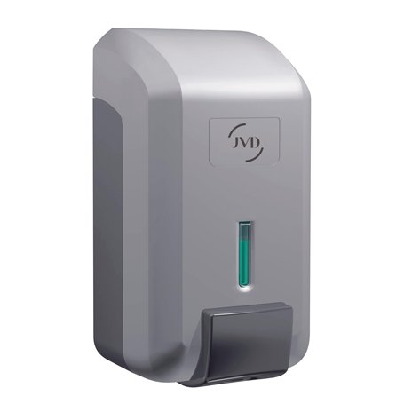 JVD Distributeur Gris de Savon Liquide Ressort en Mousse Bouton Poussoir Réservoir Amovible