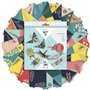 Clairefontaine 95366C - Un kit origami de 60 feuilles 70g/m² (10x10cm - 15x15cm - 20x20cm), Décor Insectes avec motifs déjà plac