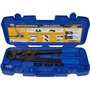 Pince à Sertir pour raccords Multicouche et PER profil TH coffret avec inserts 12-16 - 20-26 - Crémaillère garantissant le serti