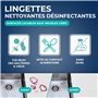 STARWAX Lingettes Nettoyantes Désinfectantes Multi-Usages - Lot de 4