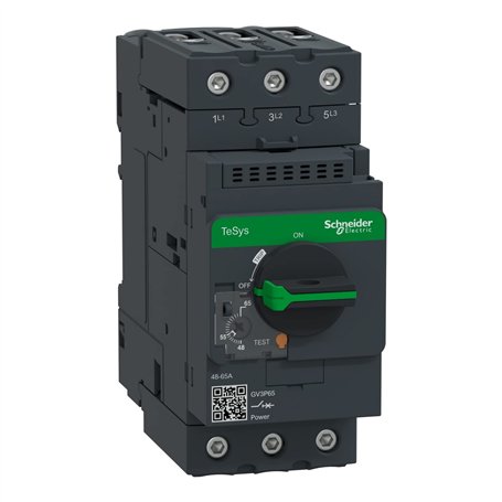 Schneider Electric - TeSys GV3 - disjoncteur moteur - 65A - 3P 3d - déclencheur magnétique - GV3P65
