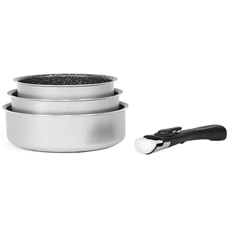 Arthur Martin Set de 3 casseroles amovibles Gris 16/18/20 cm AM120G