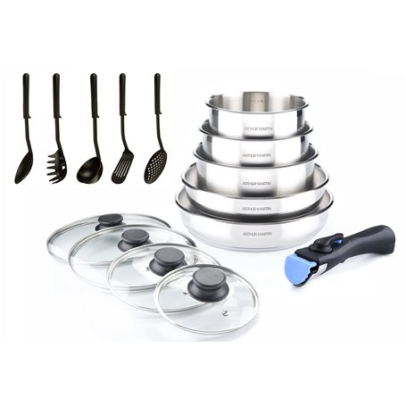 Arthur Martin 5535 batterie 15 pcs inox