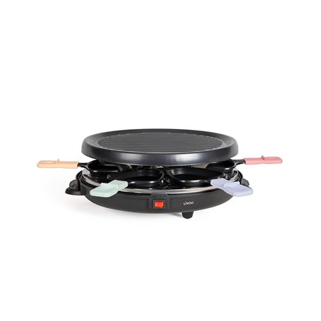 Appareil a Raclette LIVOO - 6 personnes noir