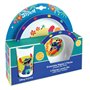 FUN HOUSE | Set Vaissellle Lilo & Stitch Pour Enfant | 1 verre, 1 Assiette + 1 Bol | Réutilisable & Micro-Ondable | Licence Offi