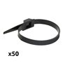 Lot 50 colliers de câblage - Noirs et Blancs - Zenitech