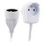 Prolongateur HO5VV-F 3m avec prise gigogne Blanc - Zenitech