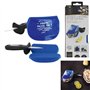 COOK CONCEPT Saveur & Dégustation KU6287 Couteau à Huitres avec Support Silicone, INOX/PP, Bleu, 10,8 x 1 x 15 cm