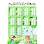 BOUCHUT Poster pédagogique "Tables de multiplications" 52 x 76 cm
