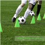 huaer Cônes de signalisation Sportive, 10 pièces Cônes de Formation de Football Cônes de signalisation de marqueur Barrières de 