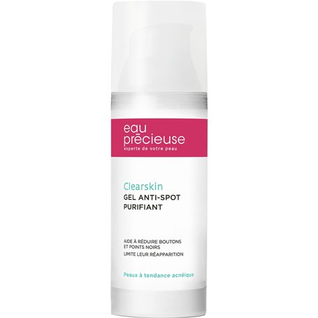 Eau Précieuse - Gel Anti-Bouton Purifiant Clearskin - Soin pour la peau 2-en-1 - Aide à réduire boutons et points noirs - Peaux