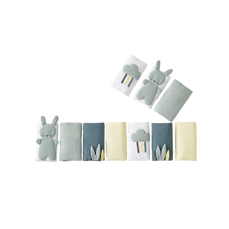 VERTBAUDET Tour de lit Respirant Menthe A l'eau Oeko-Tex® Vert TU