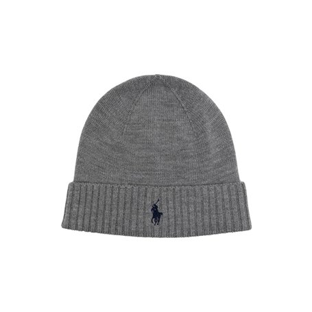 BEANIE FAWN GREY RALPH LAUREN
