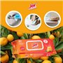JEX Lingettes Désinfectantes Cuisine Soleil de Corse Pamplemousse Toutes Surfaces Lavables Spécial Contact Alimentaire - 80 unit
