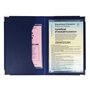 Color Pop Porte Papier DE Voiture Fabrication Francaise + protège Carte Grise + Porte PERMIS Conduire Simili Cuir Etui (Bleu Mar