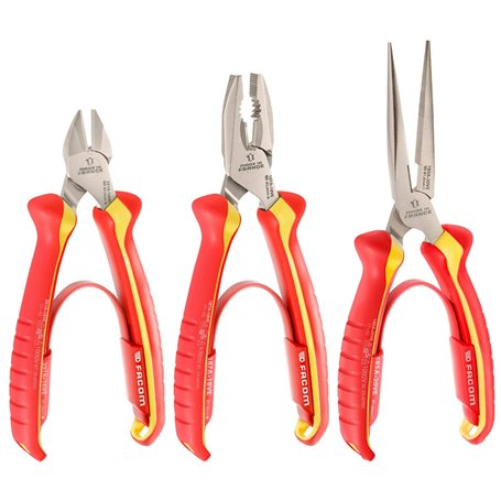 FACOM Jeu de 3 Pièces de Pinces 1000 V - VE.A4PB