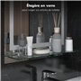 HOMCOM Miroir Lumineux LED 22 W Interrupteur Tactile étagère intégrée 50L x 4l x 70H cm