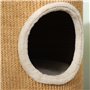 PawHut Tonneau à gratter pour Chat Tour à griffer pour Chat Arbre à Chat à 2 Couches en sisal Naturel pour 1 à 2 Chats, dim. Ø 3