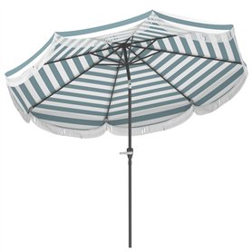 Outsunny Parasol de jardin extérieur parasol inclinable rond Ø2