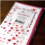 Merrysquare - Mini Mouchoirs Coeurs Roses - 100% Coton - 6 Unités - Petite Taille 23cm x 23cm - Modèle CONFETTI