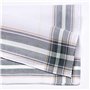 Merrysquare 9 Mouchoirs en Tissu pour Homme - 100% Coton - Blanc et Gris - 36x36 cm - Modèle Lukas