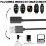 PHONILLICO Chargeur Compatible avec Xiaomi Smart Band 7 Pro/Smart Band Pro - Redmi Watch 3/2 Lite/2 - Cable USB 1 mètre Charge M