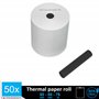 50 Bobine Thermique pour Tickets de Caisse et imprimante Thermique pour Caisse enregistreuse Compatible Casio, Olivetti et impri