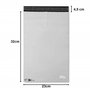 lot de 10 Enveloppes Plastique d'expédition 230 x 320 + 45 mm enveloppe Haute Résistance 60 microns blanches opaques indéchirabl