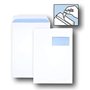 20 ex Grande enveloppe A4 avec fenêtre pochette courrier C4 papier kraft blanc 90g format 229 x 324 mm une enveloppe blanche ave