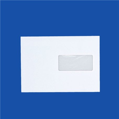 lot de 20 enveloppes courrier A5 avec fenêtre - C5 papier velin blanc 90g format 162 x 229 mm une enveloppe blanche avec fermetu