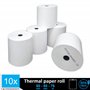 Bobine Thermique - 80x80x12 - Paquet De 10 pour rouleau pour caisse et imprimante thermique