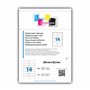 1400 étiquettes autocollantes 105 x 42 mm - 100 feuilles A4 avec 14 étiquettes adresse 105 x 42.3 mm - Pour étiquetage domestiqu