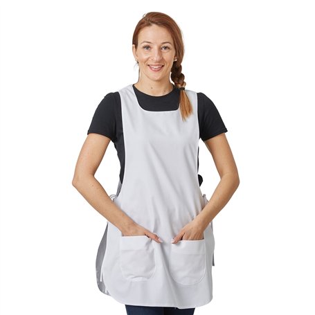 Hurry Jump Tablier chasuble Tablier de travail Femme Tablier nettoyage uniforme de travail sante hotellerie BLC LIS BLC