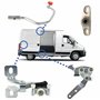 4 roulettes et détrompeur porte latérale compatibles pour Boxer 2