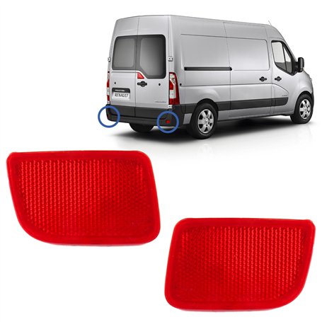 2 catadioptres compatibles pour Master 3