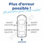 Bras essuie glace arrière compatible pour Peugeot 307 SW (2001-2007) avec balai d’essuie-glace (pare-brise arrière)