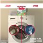Destop Nettoyant Lave Linge Désinfectant Anti Odeur, Anti Calcaire et Anti Moisissures - x4 doses