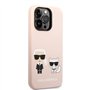 Karl Lagerfeld KLHMP14XSSKCI Coque Rigide en Silicone pour iPhone 14 Pro Max 6,7